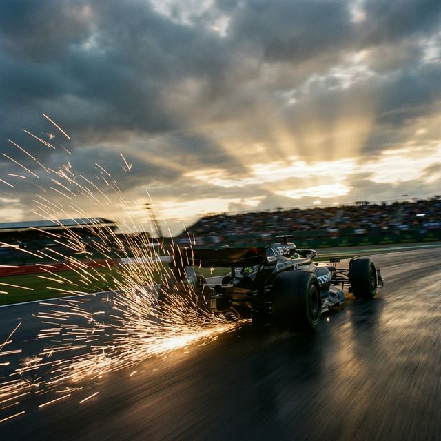 Formula 1 racing action